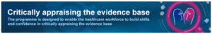 Critically Appraising the evidence base Banner